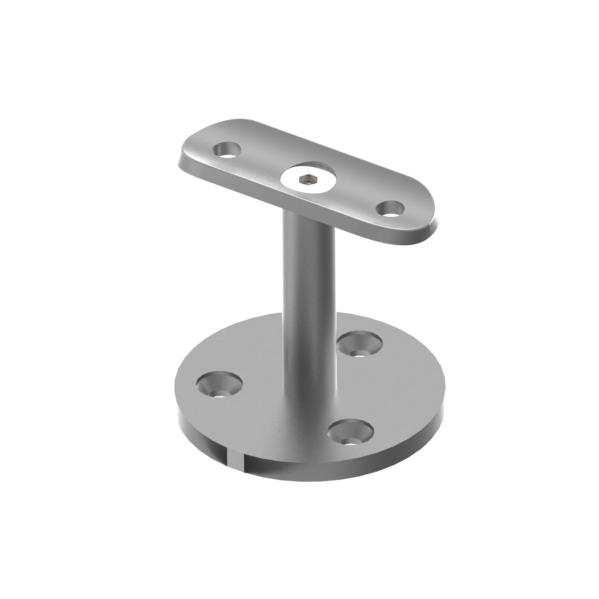 Handlaufstuetze gerade - fuer Handlauf- Ø 42-4 mm - V2A - Hoehe 60 mm-11-2044-A.4