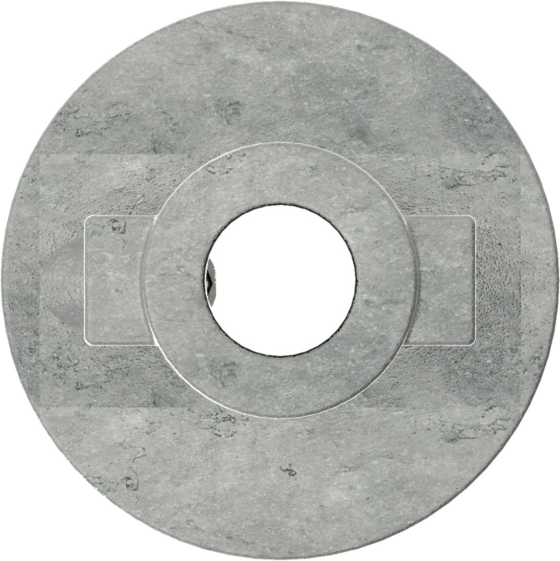 Rohrverbinder - Bodenhuelse - 134C42 - 42-4 mm - 1 1-4- - Feuerverzinkt u. Elektrogalvanisiert-134C42