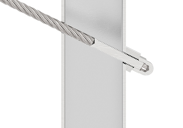 Formanschluss - fuer flachen Anschluss - Gewinde M6 - V2A-11-2822.4