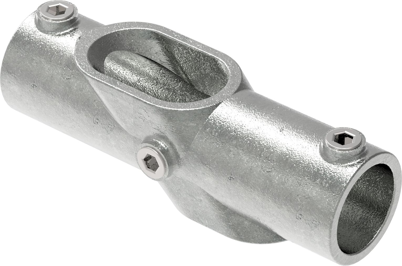 Rohrverbinder - Kreuzstueck 30-45° - 126C42 - Ø 42-4 mm - 1 1-4- - Feuerverzinkt u. Elektrogalvanisiert-126C42