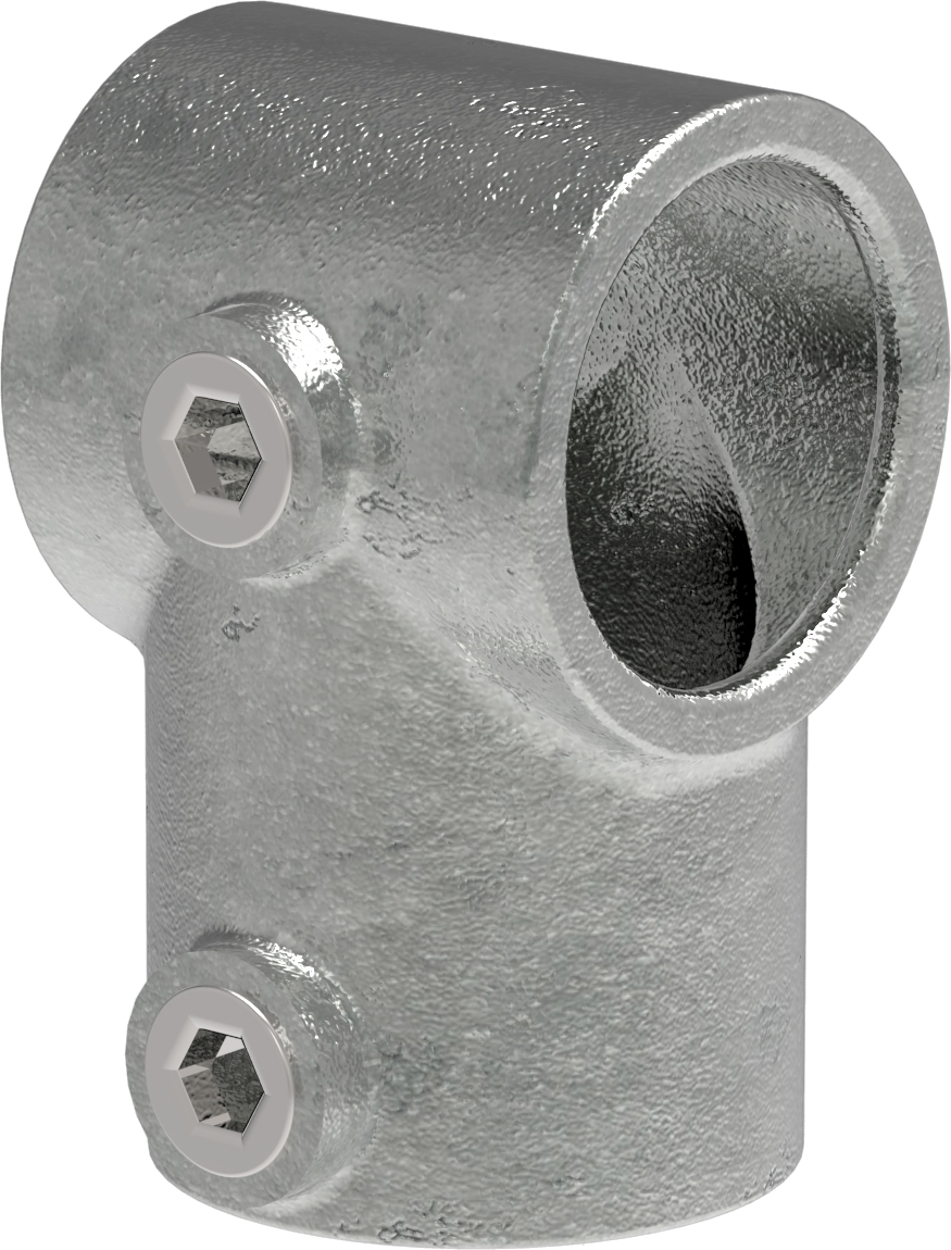Rohrverbinder - T-Stueck kurz - 101C42 - 42-4 mm - 1 1-4- - Feuerverzinkt u. Elektrogalvanisiert-101C42