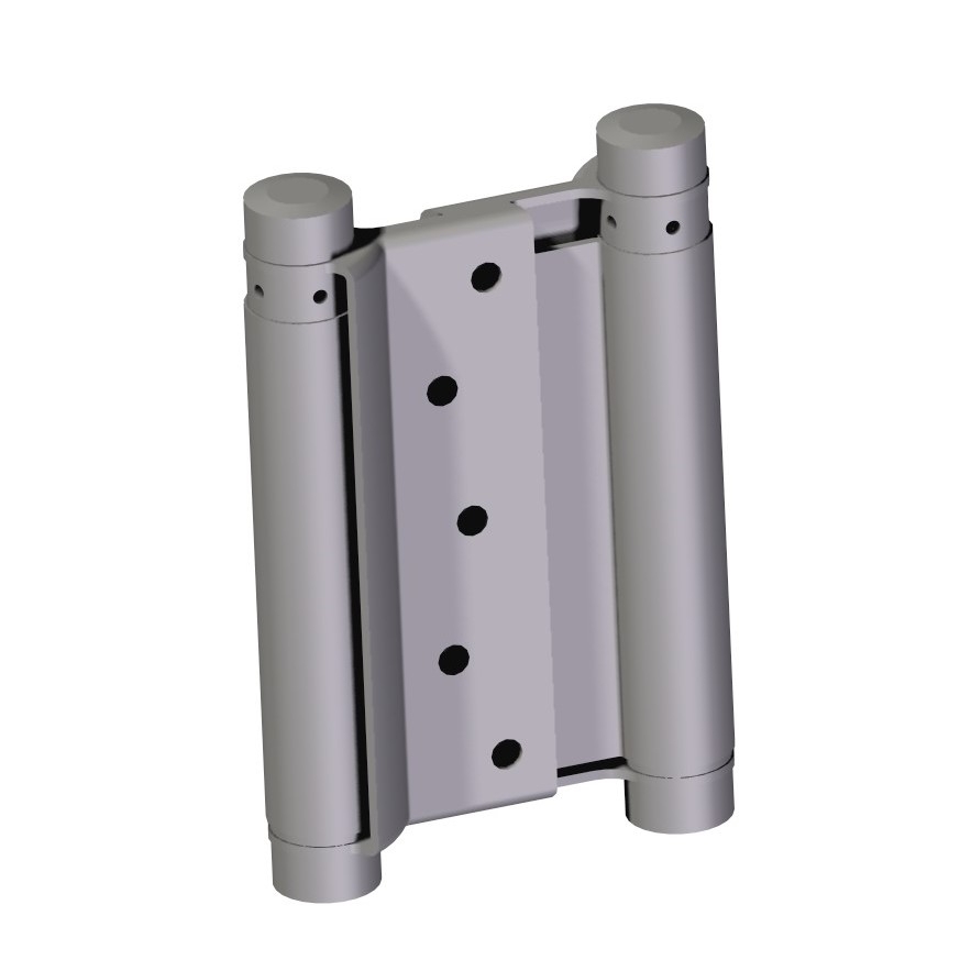 Selbstschliessendes Federscharnier Stahl 75 mm beidseitig Messing-Optik bis 15 kg-89-11D469B75-A.4