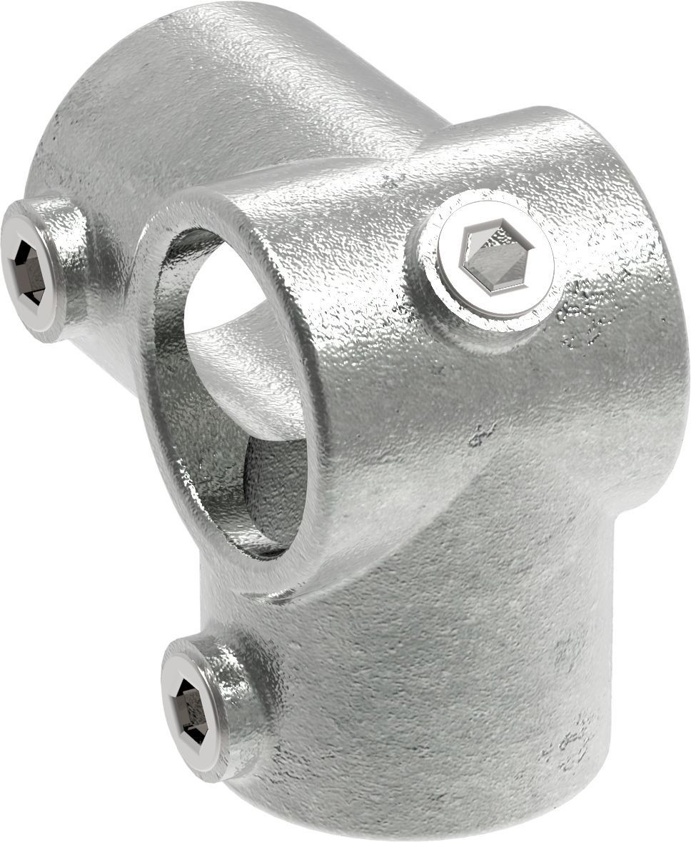 Rohrverbinder - Eckstueck durchgehend - 116S17 - 17-2 mm - 3-8- - Feuerverzinkt u. Elektrogalvanisiert-116S17
