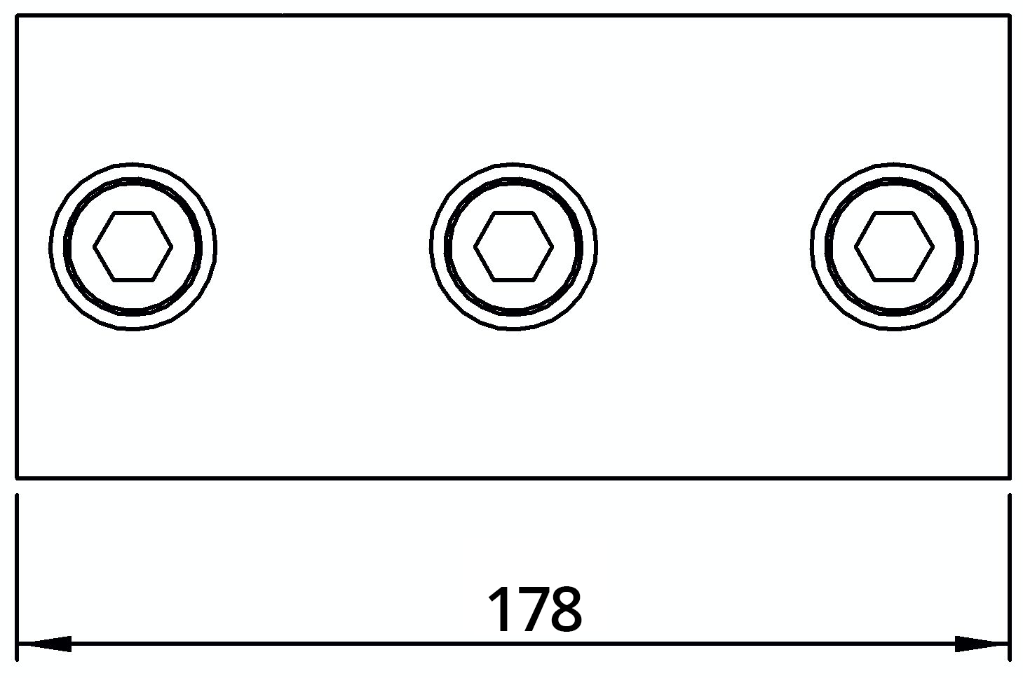 Rohrverbinder T-Stueck fuer Stuetzrohr Ø 48-3 mm -1 1-2- - Temperguss verzinkt - 176D48-V-176D48-V