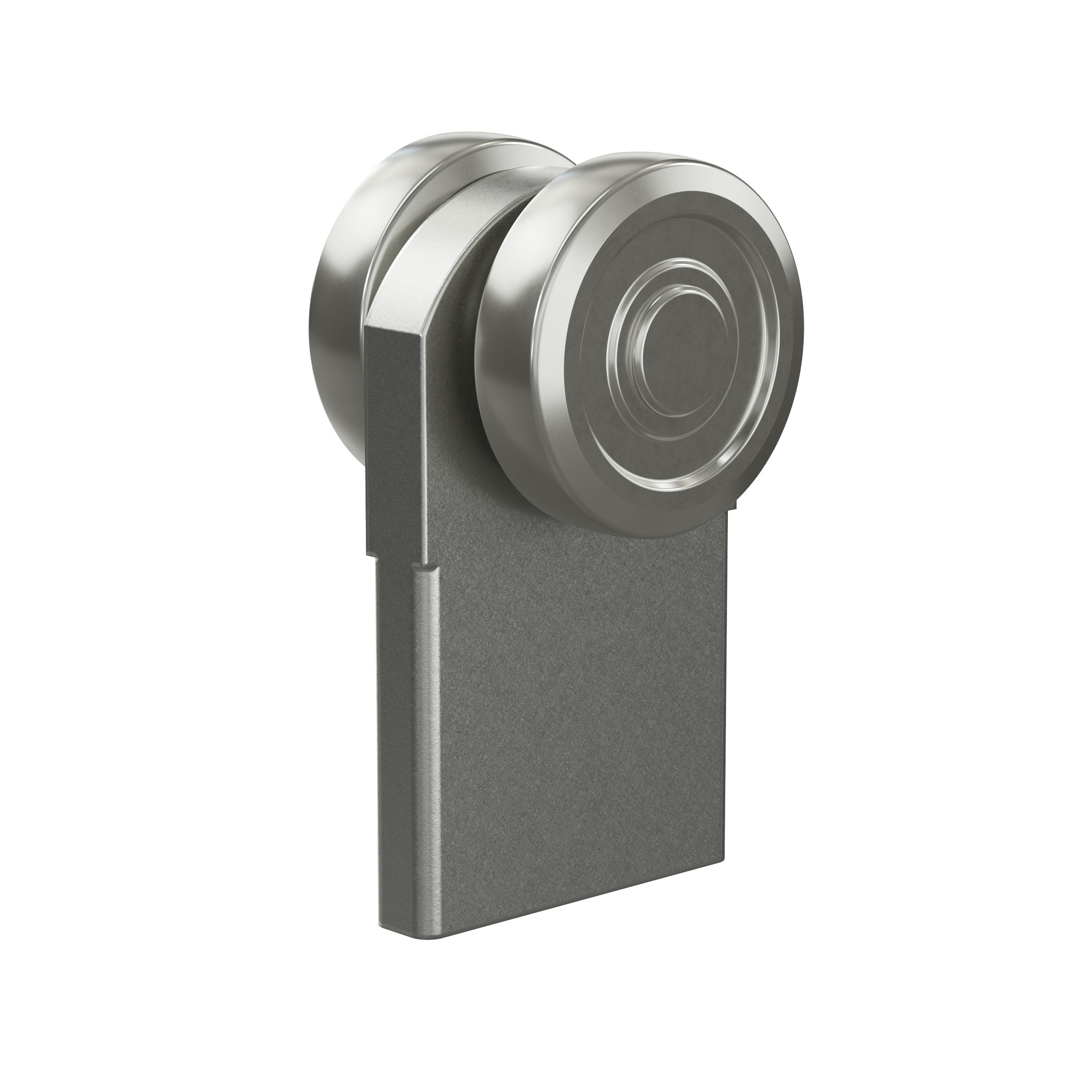 Einfachrolle zum Anschweissen MEA Gr- 2 verzinkt Ø 35 mm 10336824-60-0173.7