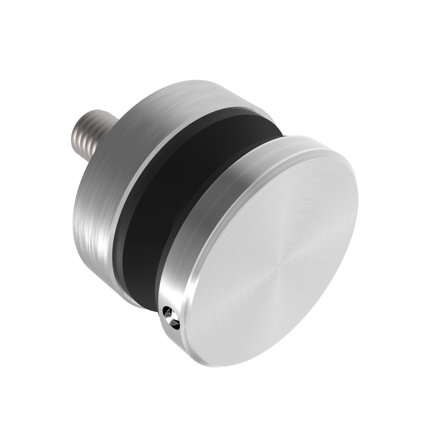 Punkthalter Edelstahl AISI 304 D40 fuer Glas 8-17-52 mm- Loch Ø22 mm- FLEX1- flach-89-11A0742FLEX1-A.4