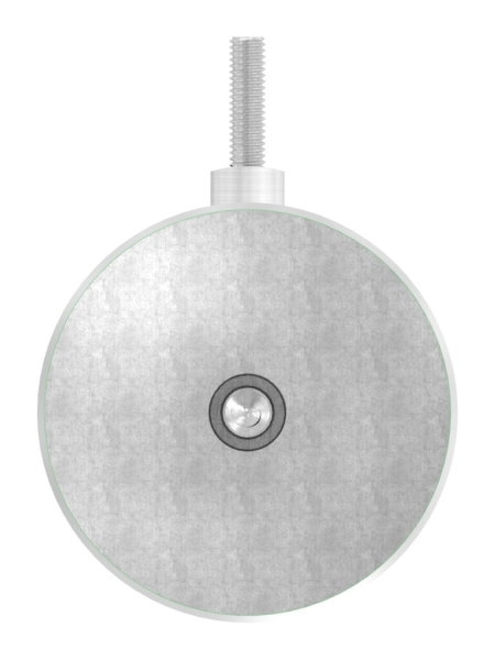 Handlaufhalter mit Ronde 68x5 mm und Halteplatte fuer Ø 42-4 mm V2A-11-2034.4