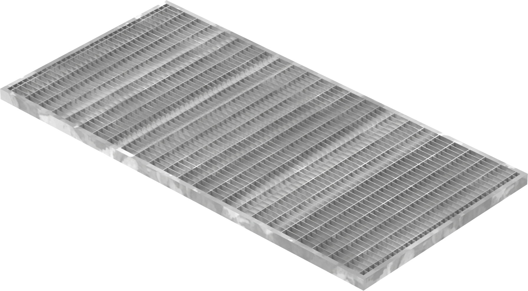 Lichtschachtrost Baunormrost - Masse-  390x790x20 mm 30-10 mm - aus S235JR -St37-2- im Vollbad feuerverzinkt-23-39793120.7