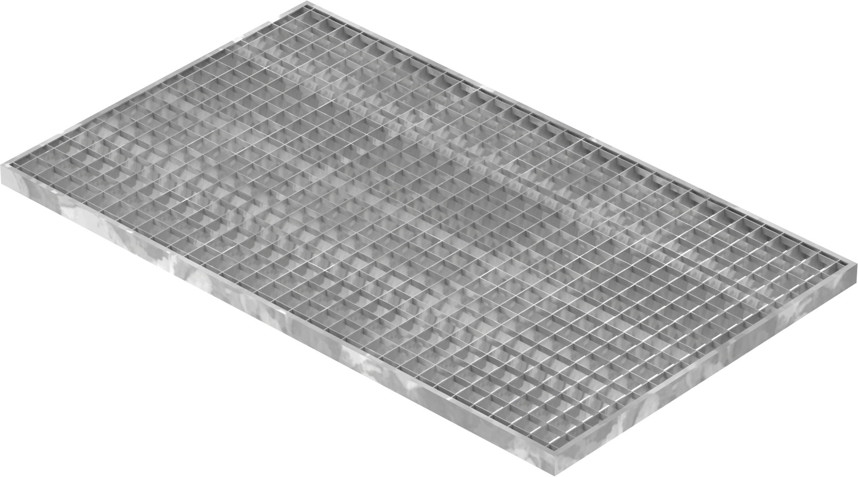 Lichtschachtrost Baunormrost - Masse-  590x990x30 mm 30-30 mm - aus S235JR -St37-2- im Vollbad feuerverzinkt-23-59993030.7