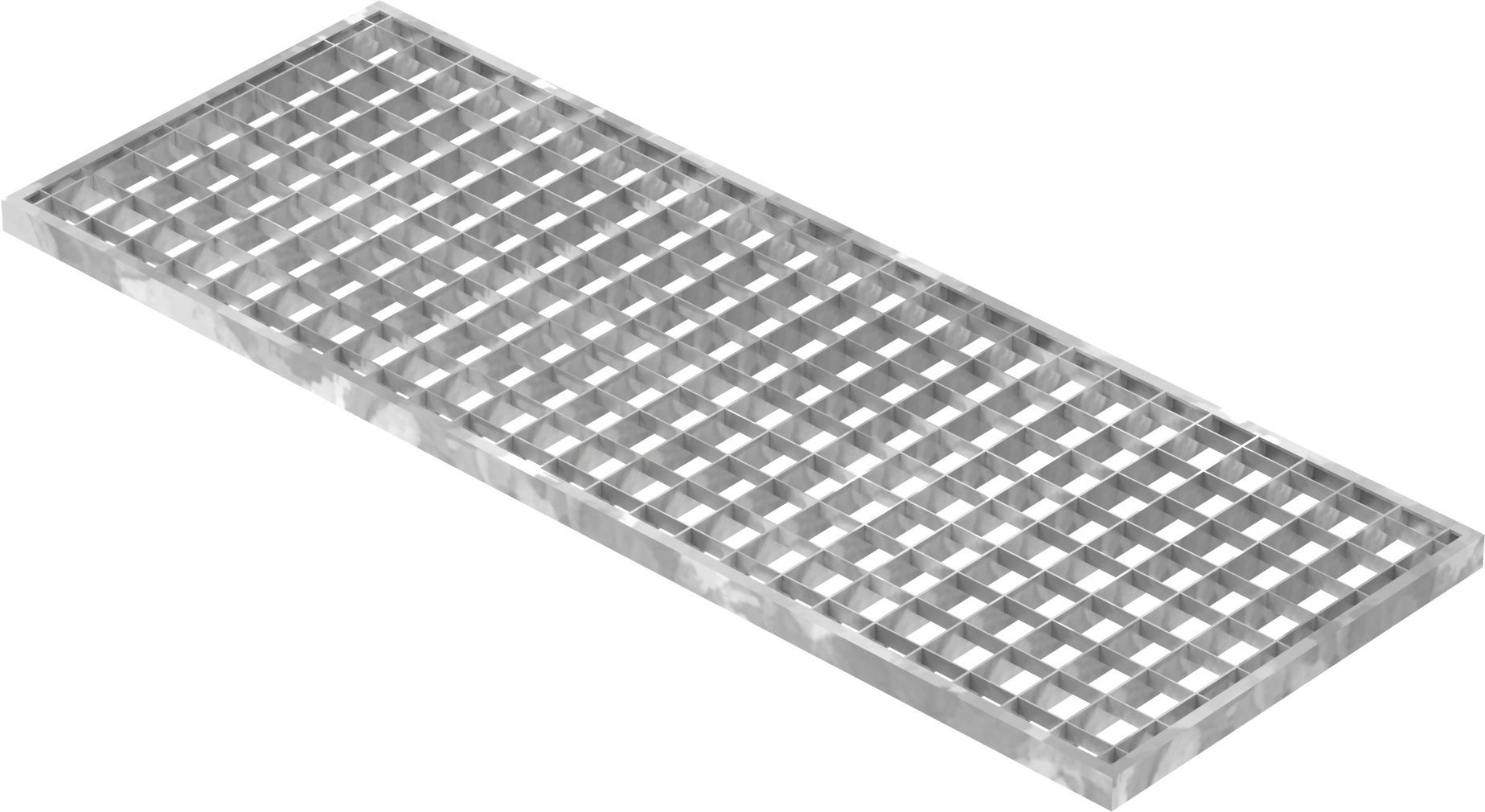 Lichtschachtrost Baunormrost - Masse-  290x790x20 mm 30-30 mm - aus S235JR -St37-2- im Vollbad feuerverzinkt-23-29793020.7
