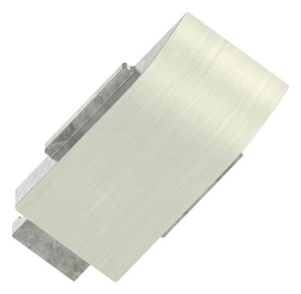 1 Sicherungsboden zu Glasklemme 63x45x30 mm AbZ Edelstahleffekt-10-2414.2
