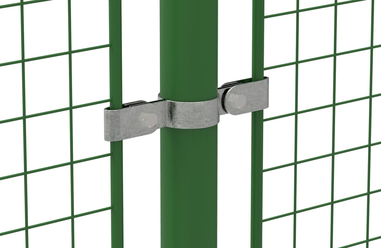 Rohrverbinder - Gitterhalter doppelt - 171A27 - 26-9 mm - 3-4- - Feuerverzinkt u. Elektrogalvanisiert-171A27