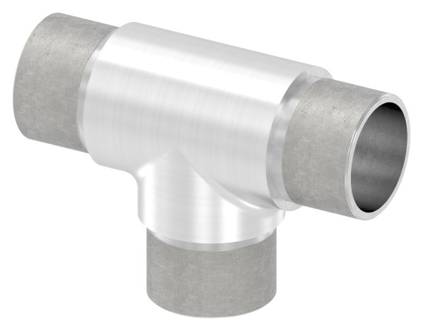 T-Stueck V2A fuer Rohr Ø 33-7 x 2-0 mm egal steckbar-11-3675.4