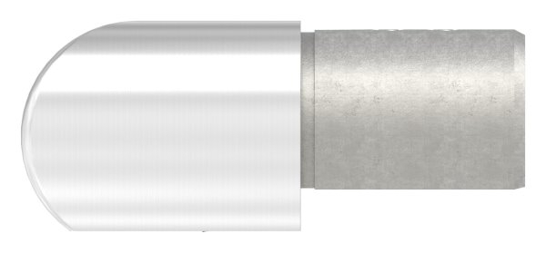 Verlaufsecke 90° - horizontal - fuer Nutrohr Ø 42-4 mm - V2A-12-2318.4