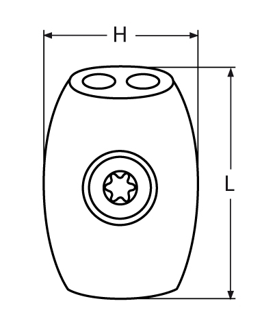 Eiform Drahtseilklemme Laenge- 28 - 35 mm V4A - Verkauf in VPEs-66-64-411.814391
