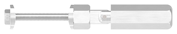 Gewindeterminal mit Gelenk - Fuer Seil Ø 4 mm - zur Selbstmontage fuer Pfosten Ø 42-4 mm - V2A-11-2900.4