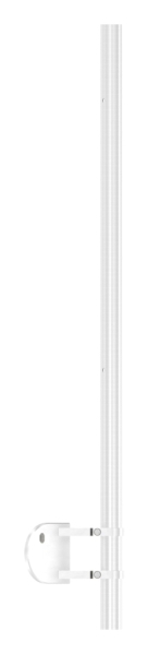 Edelstahlpfosten V2A zur Wandmontage fuer 90° Ausseneck- Laenge 1190mm-88-1140542-240.AE