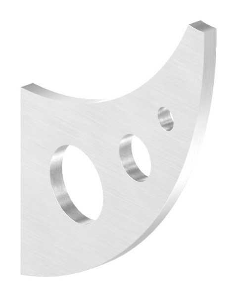 Handlaufschwert V2A 4 mm stark 66 mm Wandabstand zum Anschweissen geschliffen Korn 240-88-1154133.240