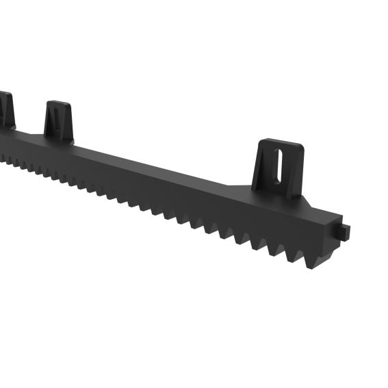 Zahnstange Kunststoff mit Stahlkern 27 x 18 mm Modul 4 fuer Schiebetore-89-11H01PVCUPBS-A.4