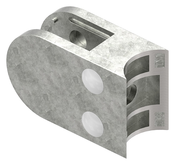 Glasklemme 63x45x30 mm AbZ fuer Anschluss Ø 33-7 mm Zink-10-2433ABZ.3