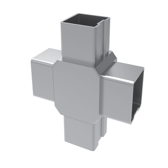 Kreuzverbinder Edelstahl AISI 316 fuer Vierkantrohre buendig geschliffen-89-11A144308040-A.4