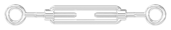 Spannschloss - M4 - Oese-Oese - mit Links-Rechtsgewinde - V4A-11-2896.1