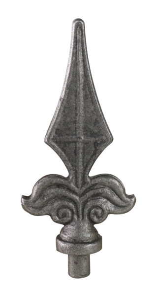 Zaunspitze - Hoehe- 130 mm - Material- Ø 12 mm - Stahl S235JR- roh-30-2566.8