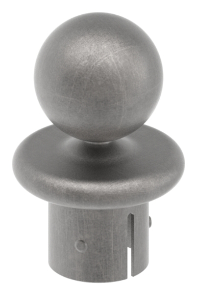 Kugelrohrknopf fuer Ø 42-4x2-5-2-9 mm - Stahl S235JR- roh-30-2801.8