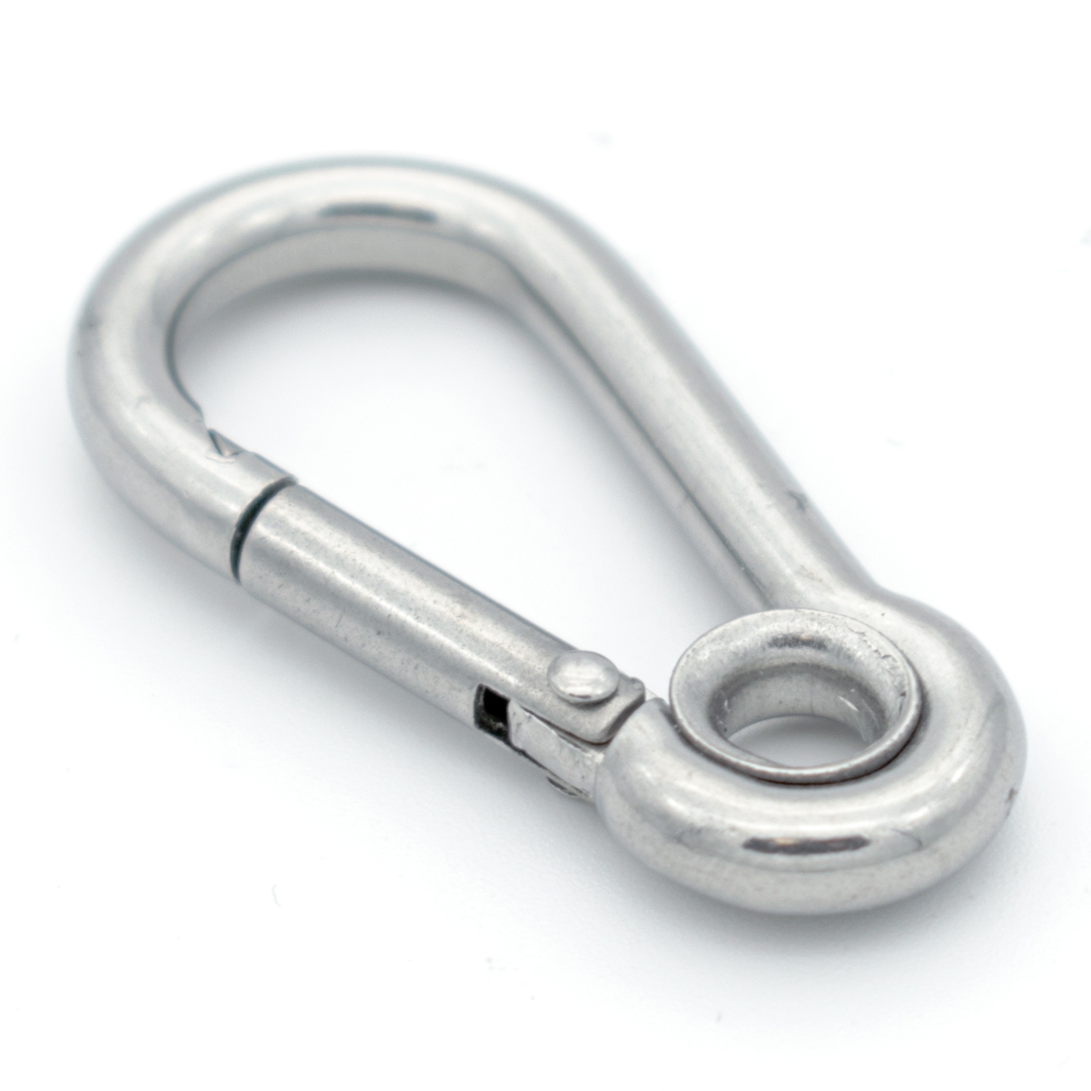 Karabinerhaken mit Kausche Laenge- 40 - 140 mm V4A - Verkauf in VPEs-66-64-411.8250