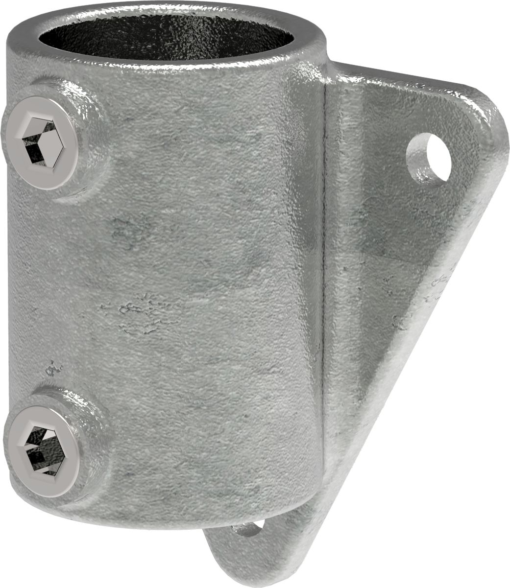 Rohrverbinder - Wandhalter Dreieckflansch - 146C42 - 42-4 mm - 1 1-4- - Feuerverzinkt u. Elektrogalvanisiert-146C42