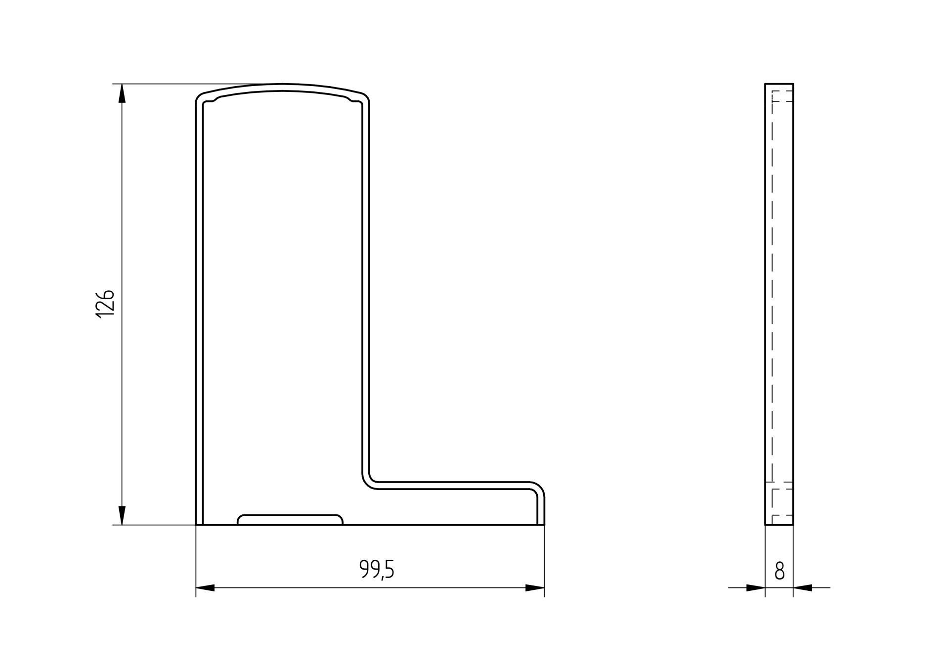 Endkappe Aluminium fuer Aluprofil AL-0006-S-E rechte Seite Satin-ELOX-89-11AL0035006SE-A.4