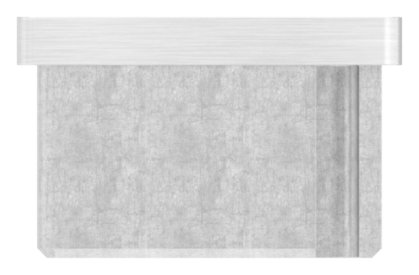 Einsteckkappe V4A 40 x 30 mm fuer Rohr 2-0 mm Wandstaerke M8 Gewinde-88-11100034030.M8