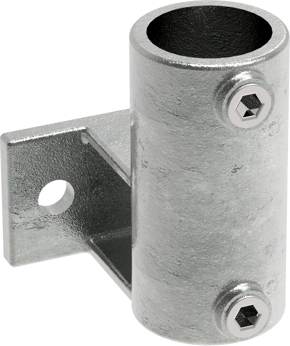 Rohrverbinder - Wandhalter Platte horizontal - 145D48 - 48-3 mm - 1 1-2- - Feuerverzinkt u. Elektrogalvanisiert-145D48