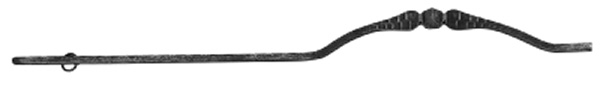 Bauchstab - Laenge- 1000 mm - Material- 12x12 mm - Stahl S235JR- roh-30-1188.8