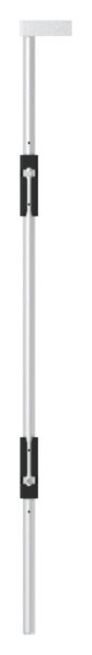 Bodenriegel XL mit zwei Befestigungen- Laenge 1000mm- zum Anschrauben- RAL 9005 schwarz-88-1156712-ALU.9005