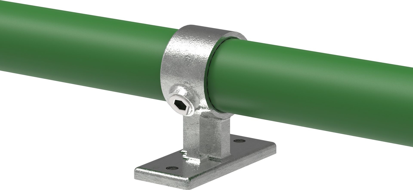 Rohrverbinder - Handlaufhalterung - 143B34 - 33-7 mm - 1- - Feuerverzinkt u. Elektrogalvanisiert-143B34