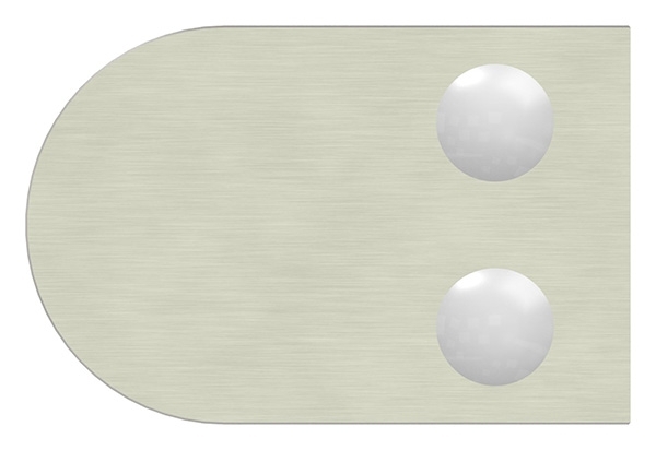 Glasklemme 63x45x28 mm AbZ fuer Anschluss Ø 42-4 mm Edelstahleffekt-10-2242ABZ.2