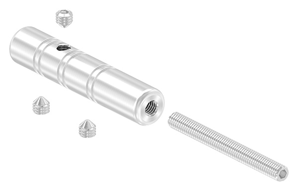 Gewindeterminal zur Selbstmontage - Fuer Seil- Ø 6 mm - mit Aussengewinde - V2A-11-2807.4