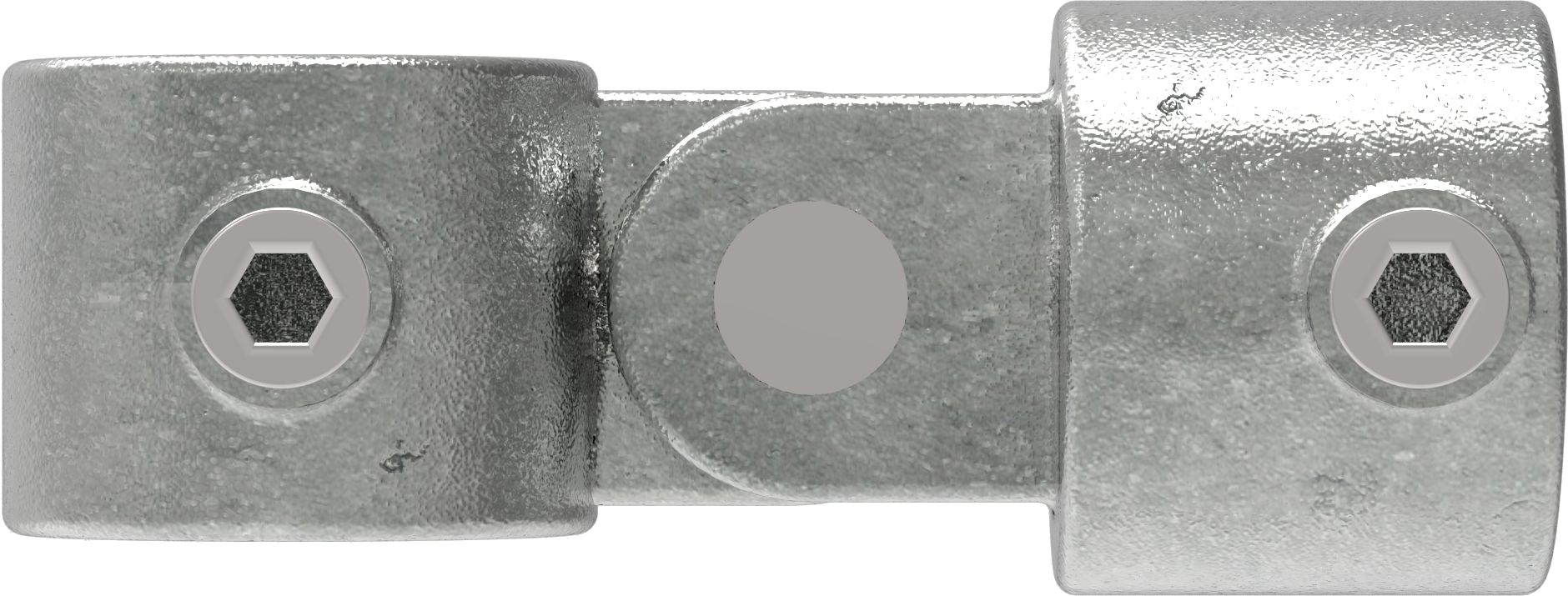Rohrverbinder Gelenkstueck einfach Ø 17-2 mm -3-8- - Temperguss verzinkt - 173S17-173S17