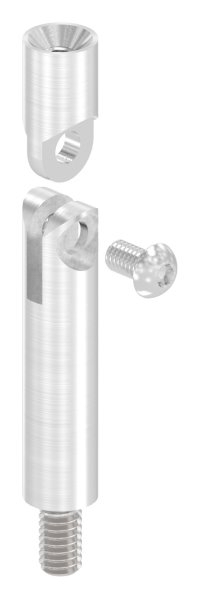 Edelstahl Gelenkstift Ø 14 x 76 mm - verstellbar - Aussen - und Innengewinde -V2A-11-2182.4