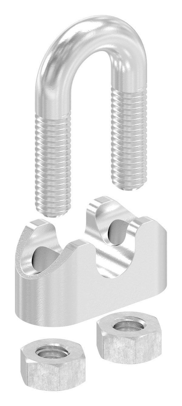 Drahtseilklemme - fuer Seil Ø- 8 mm - Gewinde- M6 - V4A-11-2913.1