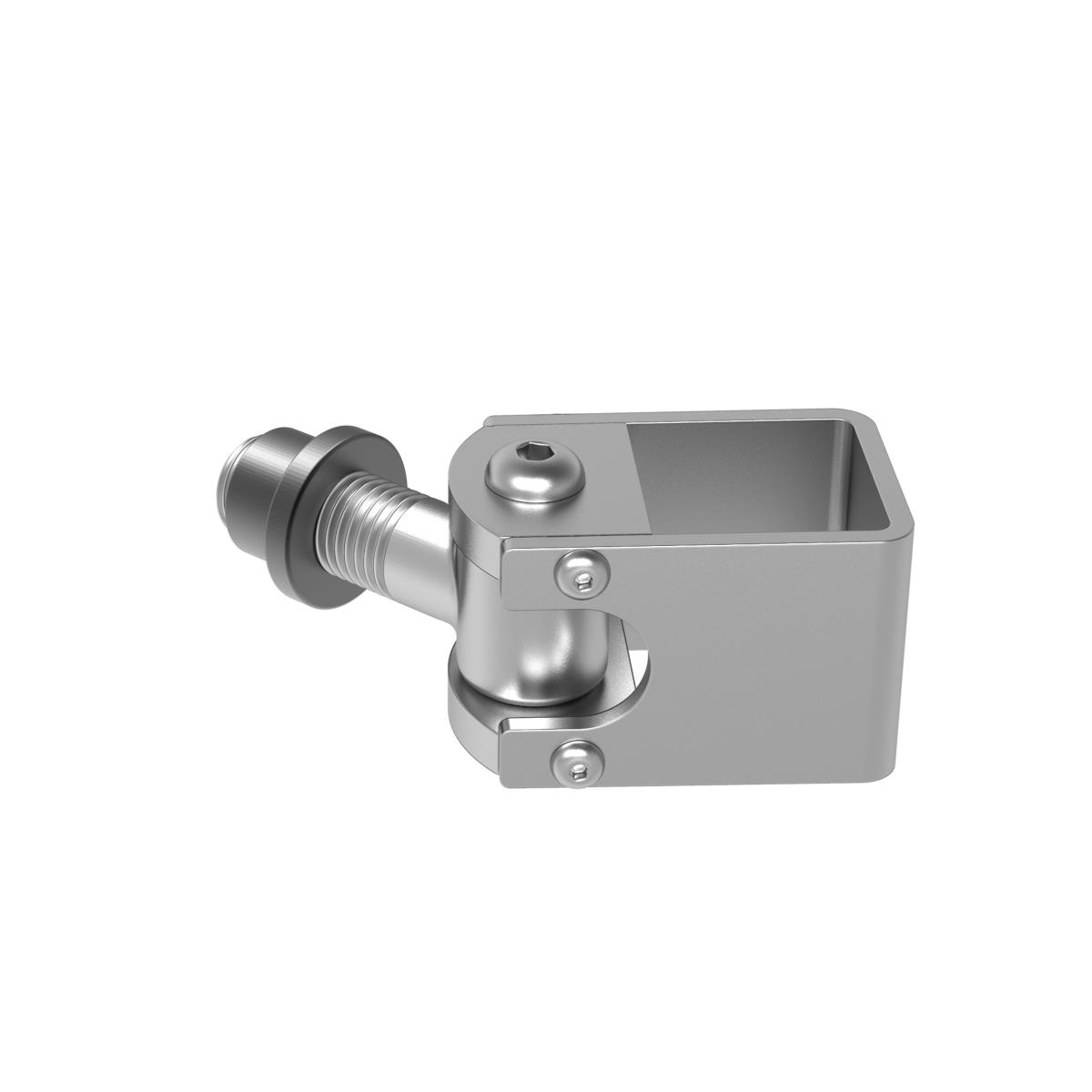 Torband verstellbar Stahl verzinkt M16 fuer Vierkantrohr 30x30 mm-89-11D419M1630X30-A.4