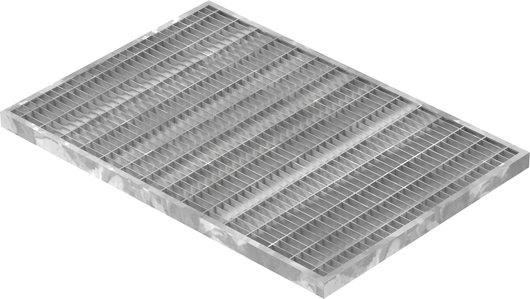 Lichtschachtrost Baunormrost - Masse-  340x490x20 mm 30-10 mm - aus S235JR -St37-2- im Vollbad feuerverzinkt-23-34493120.7