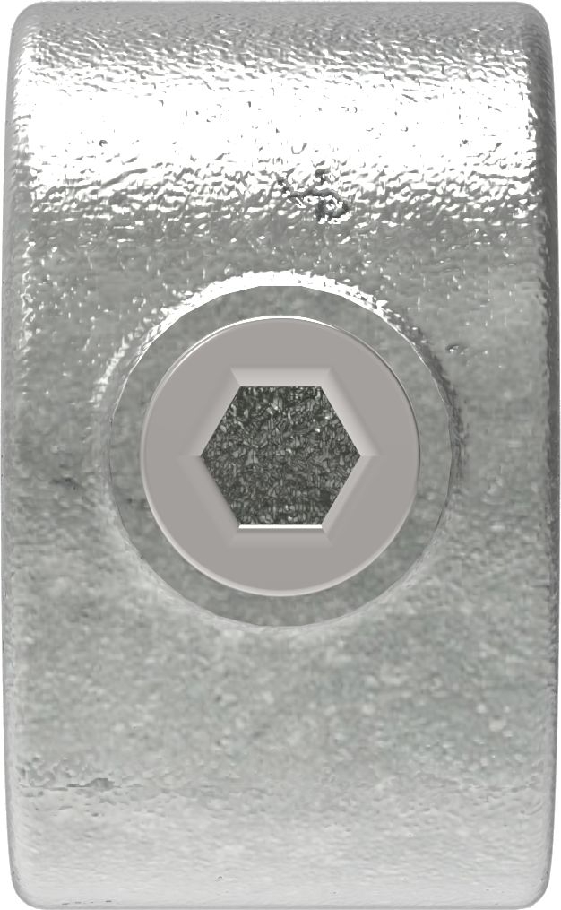 Rohrverbinder - Befestigungsring mit Flansch 1 Bohrung - 199B34 - 33-7 mm - 1- - Feuerverzinkt u. Elektrogalvanisiert-199B34