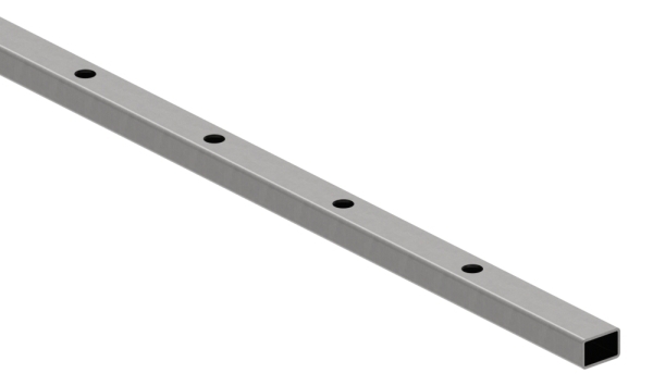 Rechteckrohr 30 x 20 x 2mm- gelocht fuer Ø 12mm mit Abstand Mitte-Mitte 120mm- Laenge 3m-88-1169900.120
