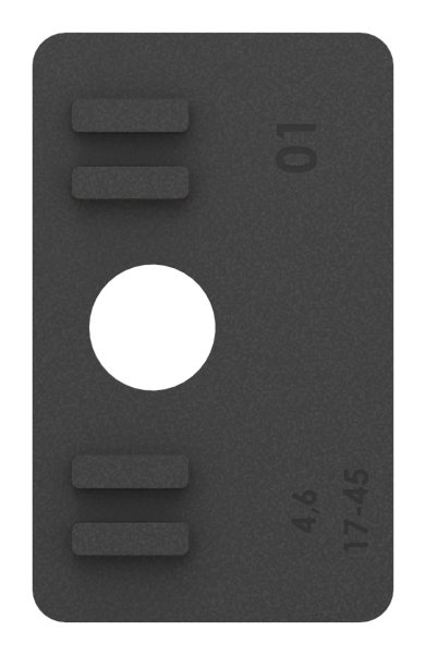 1 Paar Gummis zu Glasklemme 55x65x37-5 mm AbZ fuer 11-52 mm Glas VSG-10-3215ABZ.0