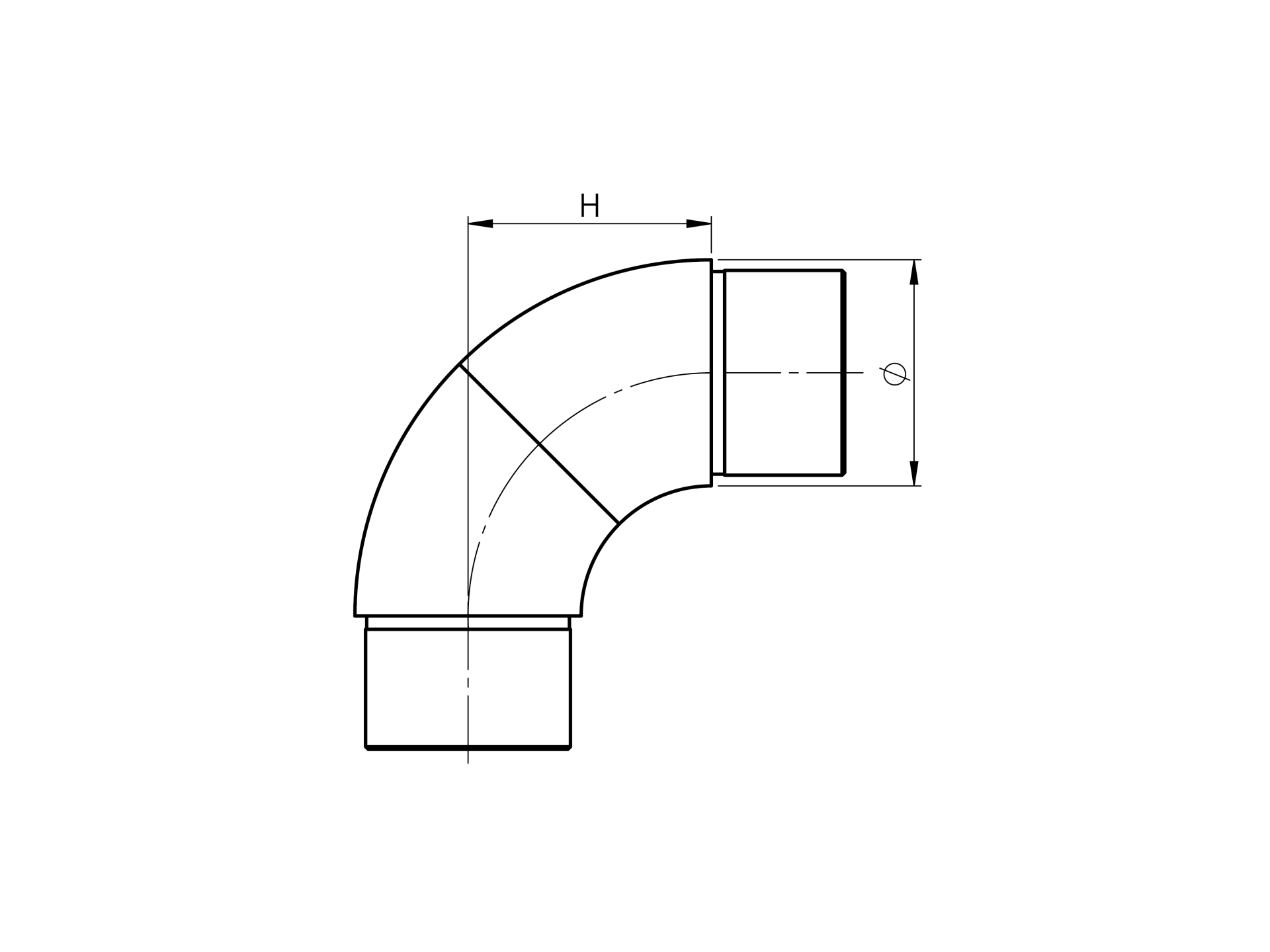 Handlaufuebergang Edelstahl AISI 304 D 33-7 x 2 mm einstellbar ±90° geschliffen-89-11A0302033-A.4