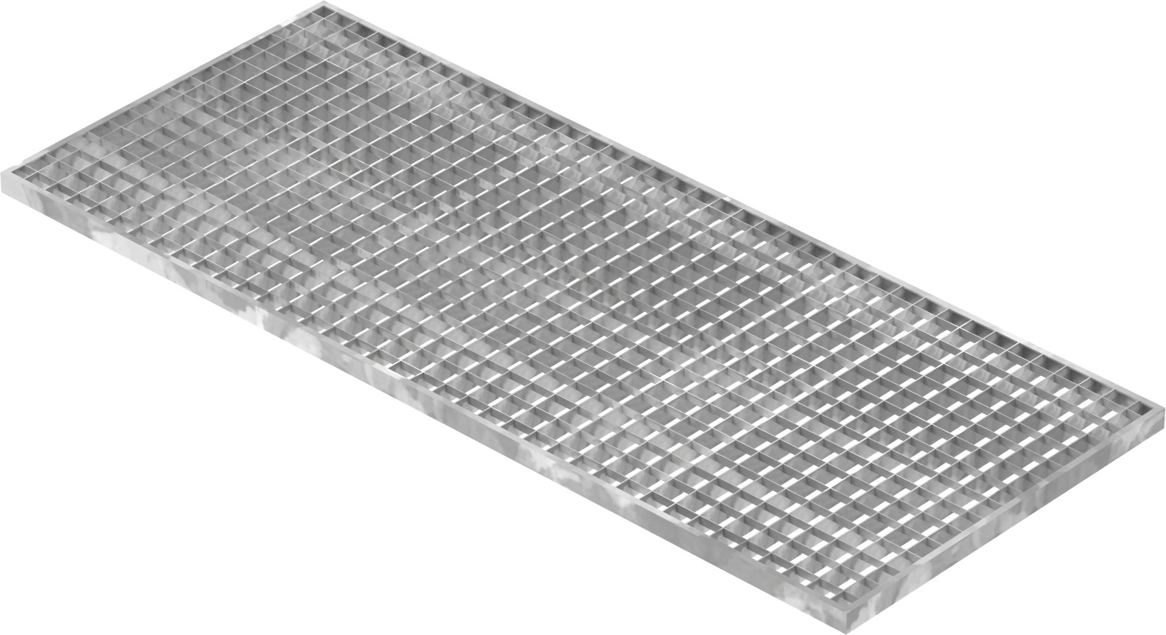 Lichtschachtrost Baunormrost - Masse-  490x1190x25 mm 30-30 mm - aus S235JR -St37-2- im Vollbad feuerverzinkt-23-491193025.7
