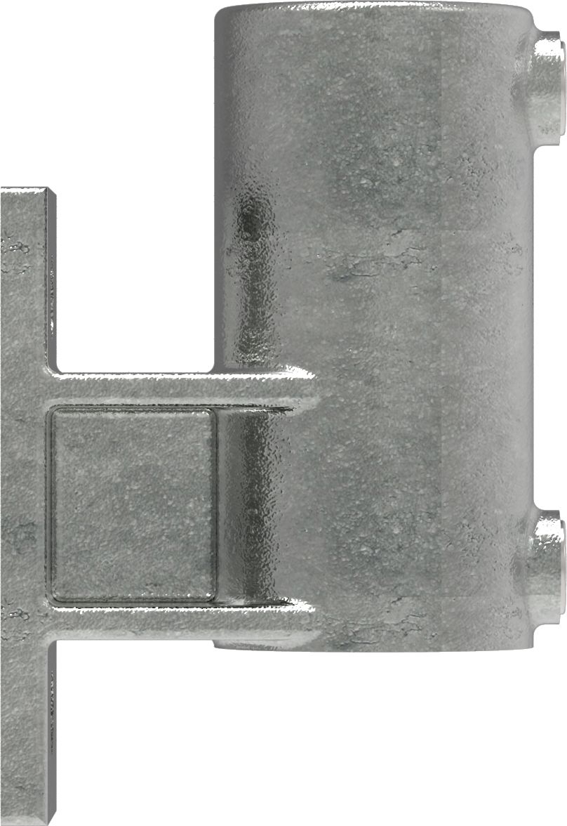 Rohrverbinder Wandhalter Platte vertikal Ø 48-3 mm -1 1-2- - Temperguss verzinkt - 144D48-144D48