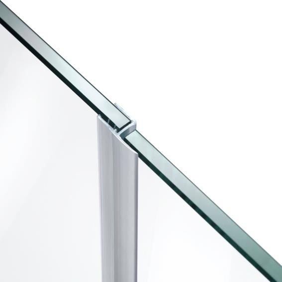 Dichtungsleiste unten fuer Glastuer 6-8 mm Glasstaerke- Kunststoff transparent-89-11GSPVCDT18NT-A.4